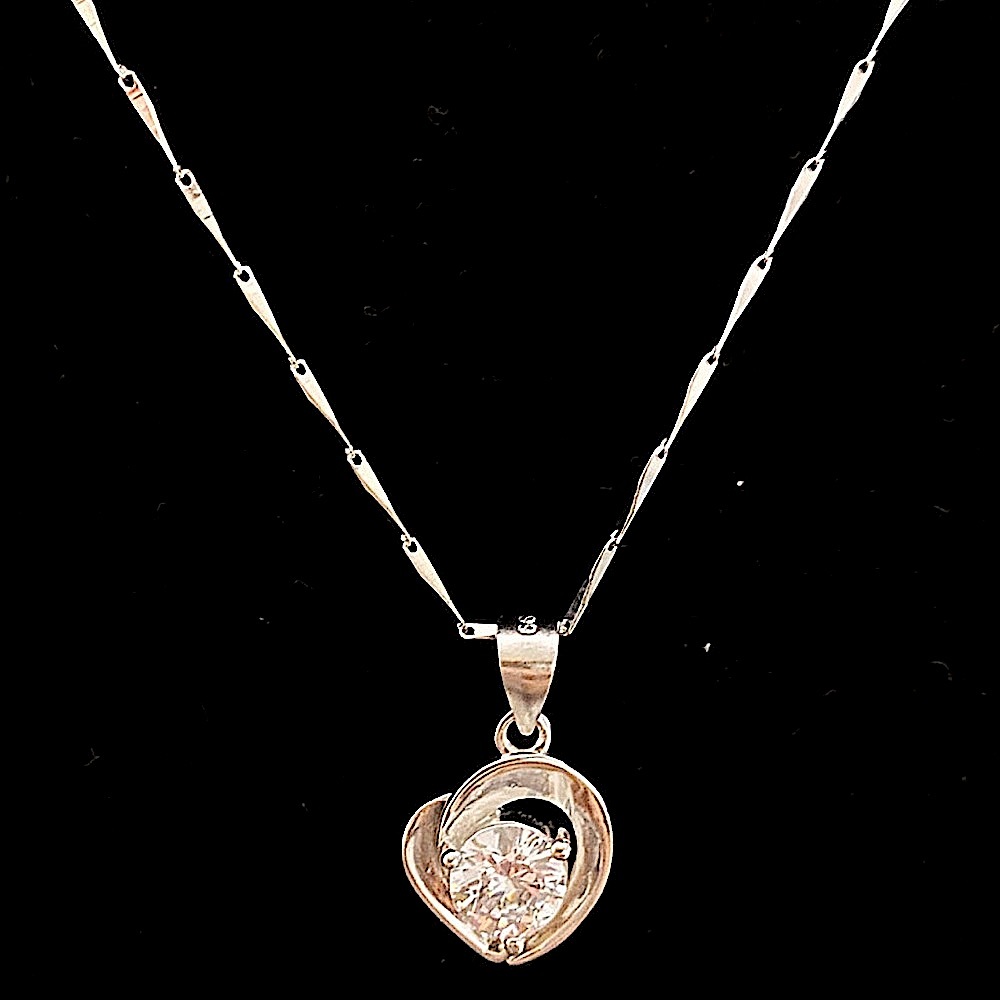 Silver Heart Necklace 🤍🤍